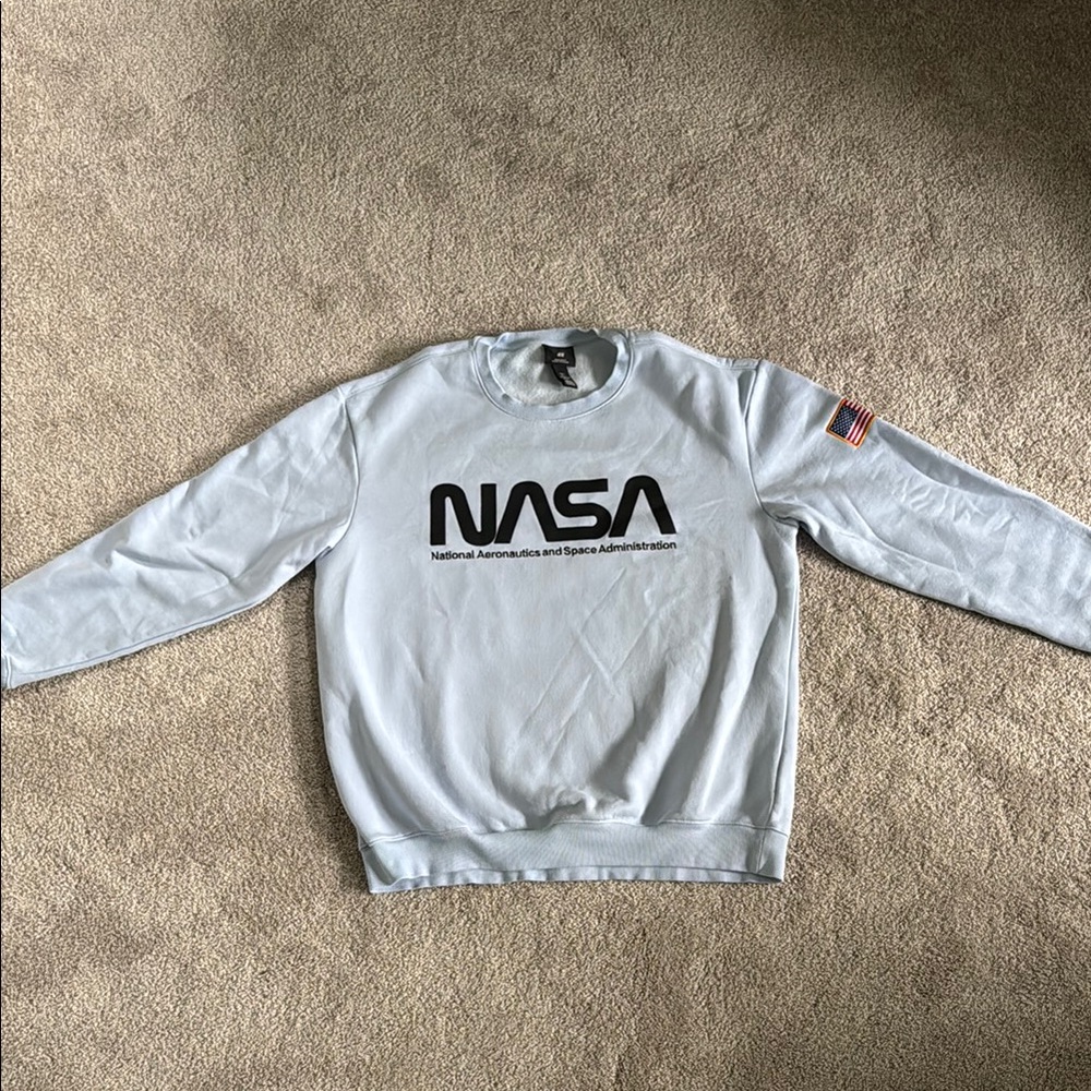 Light Blue H&M NASA Men's Sweater